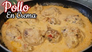 Pollo En Crema Mi Receta Favorita Fácil y Rico [upl. by Liag]