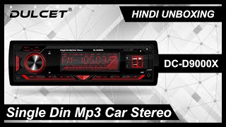 Dulcet DCD9000X Car Stereo Detailed Hindi Unboxing [upl. by Anitreb]