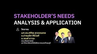 13 Stakeholder’s Needs Analysis amp Application [upl. by Erv]