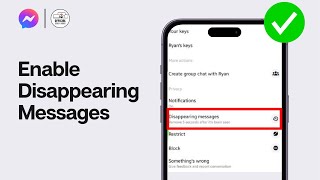 2024 How to Enable Disappearing Messages on Facebook Messenger [upl. by Ping]