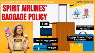 Spirit Airlines Baggage Policy  Checked amp Carryon Bags Rules [upl. by Goldin46]