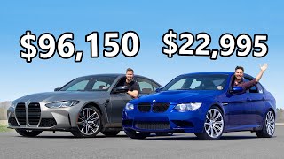 2021 BMW M3 vs The Cheapest E90 BMW M3 You Can Buy [upl. by Lamdin]