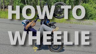 HOW TO WHEELIE ON A STOCKTUNED MOPED  Derbi Senda [upl. by Wie]