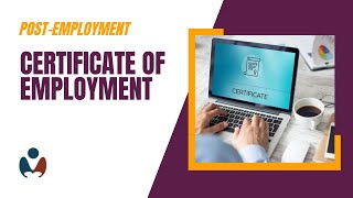 Certificate of Employment [upl. by Edecrem]