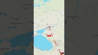 DISTANCE between Yerevan Armenia to Moscow Russia moscowregion aviation army eurasiaairshow rno [upl. by Ennovi781]