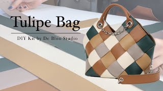 Tulipe Bag  DIY Leather Craft Tutorial [upl. by Lipman]