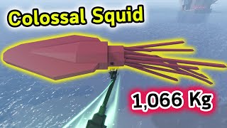 ตกได้หมึกยักษ์ 1000 กิโล Colossal Squid Roblox Fisch [upl. by Leacock]