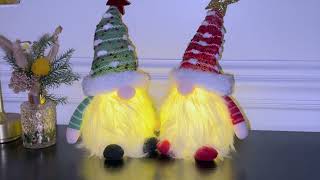 Gnome for the Holidays  Plush Light Up Gnomes [upl. by Elleirad]