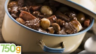 Recette du Boeuf Bourguignon  750g [upl. by Ollayos735]