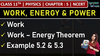 Class 11th Physics  Work  Work  Energy Theorem  Example 52 amp 53  Ch5  Work Energy amp Power [upl. by Shannon]