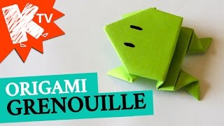 Grenouille en papier  Origami facile [upl. by Lotsyrk]