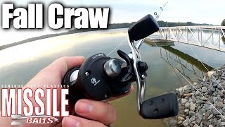 Fall Bass Fishing with a Texas Rig Craw amp Abu Garcia Baitcaster [upl. by Narah]