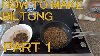 How to Make Biltong Spice from Scratch The full process Part 1 Not Jerky [upl. by Yrogiarc615]