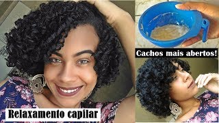 RELAXAMENTO CASEIRO PARA CABELOS CACHEADOS E CRESPOS  HIDRATAÇÃO DE MAIZENA [upl. by Massingill]