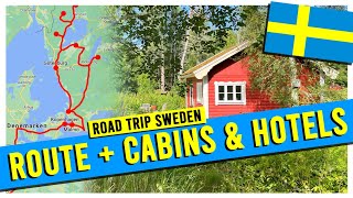 Our Road Trip Sweden Route amp All Hotels  Cabins Where to stay in Sweden Visit Sweden [upl. by Llehsor61]