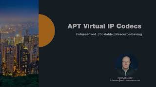 Virtual APT IP Codec  introduction to a futureproof scalable and resourcesaving solution [upl. by Fesoy]