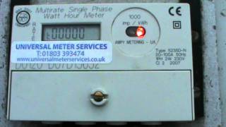 Ampy 5235dn Dual rate electricity meter [upl. by Ddal]