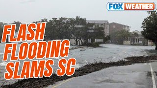 Charleston Sees Record Rain As Flash Flooding Wreaks Havoc On The South Carolina Coast [upl. by Ayouqat]