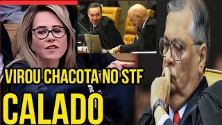 FLAVIO DINO VIRA CHACOTA NO STF APÃ“S SER CALADO POR ADVOGADA DE DIREITA DEIXANDO O MINISTRO PIANINHO [upl. by Maddock]