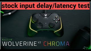 Razer Wolverine V2 Chroma stock input delaylatency test [upl. by Adnileb753]