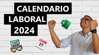 Calendario laboral 2024 en Excel [upl. by Ainej]