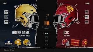 No 6 Notre Dame Fighting Irish at USC Trojans – The Jeweled Shillelagh [upl. by Ybbil]