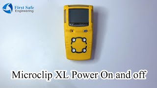 การใช้งาน เปิดปิด เครื่อง  Honeywell MicroClip XL Gas Detector [upl. by Eelnyl]