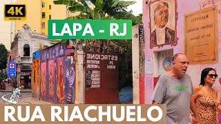 RUA RIACHUELO Andando até os Arcos da Lapa  Centro do Rio de Janeiro  RJ [upl. by Navada925]