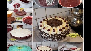 pasta yaparken hamurun kivami nasil olmali Schwarzwälder KIRSCHTORTE [upl. by Idrahs]