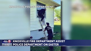 Knox Fire Department helps out police agency [upl. by Ardnola]