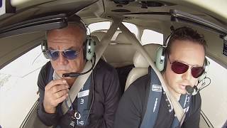 Landing at Hawarden Airport EGNR North Wales in a Cessna 172SP [upl. by Raybourne]