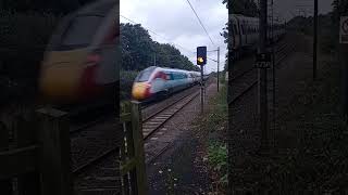 LNER Azuma With NEW Livery Passing Cramlington Station With A 2 Tone [upl. by Harvison]