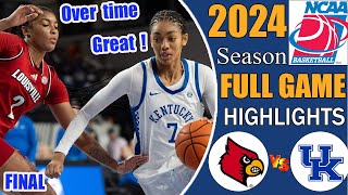 Louisville VS Kentucky  FULL GAME Highlights  College Womens Basketball 2024  Ncaa basketball [upl. by Egarton974]