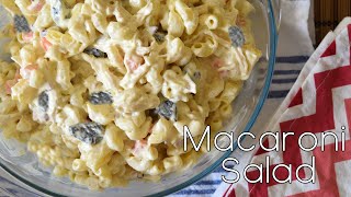 MACARONI SALAD  NEW YEARS RECIPE  HOLIDAY RECIPE  MEDIA NOCHE RECIPE  bites of yum [upl. by Erehc]