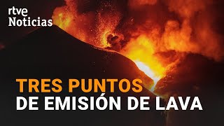 LA PALMA Últimas imágenes aéreas del VOLCÁN grabadas por el INSTITUTO GEOLÓGICO  RTVE Noticias [upl. by Clinton]