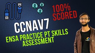 ENSA Practice PT Skills Assessment PTSA  Step by step solution  CCNAv7  CCNA Lab  BookMan [upl. by Anirtep]