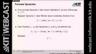 01 Organisatorisches Ziele der Vorlesung Sprachen Reguläre Ausdrücke Endliche Automaten [upl. by Ellenij799]