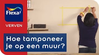 Decoreren met tamponeren in 4 stappen  Flexa Verf [upl. by Jariv]