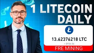 Free Litcoin mining site  Free LTC Miner [upl. by Azzil]