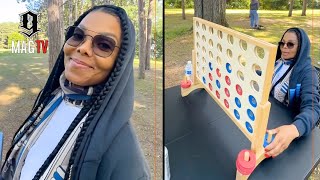 Janet Jackson Admits To Never Playing Connect Four At Her 4th Of July BBQ 🤷🏾‍♂️ [upl. by Amle]