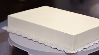 How to Frost a Half Sheet Cake [upl. by Ettenoitna]