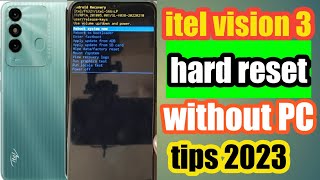 itel vision 3 hard reset  itel vision 3 patternpin reset without PC [upl. by Lynda]