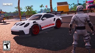 Fortnite x Porsche 911 GT3 RS Trailer Officiel HD [upl. by Ongineb534]