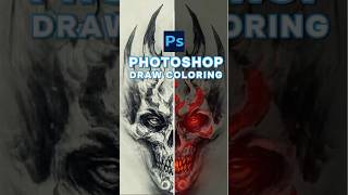 How to drawing photo coloring in Adobe Photoshop photoshoptutorial [upl. by Thetes697]