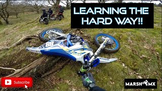 GETTING TO GRIPS WITH MY SHERCO SEF 300 DIRTBIKE [upl. by Gerlac]