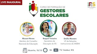 Live inaugural Curso de Formação de Gestores Escolares [upl. by Aneertak]