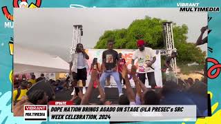 DOPENATION brings Agadoo waakye to stage at La Presec’s SRC week celebration 2024 [upl. by Anniroc]