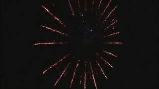 Terryville CT Fair Fireworks 2014 sky view [upl. by Drannel]