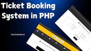 Online Railway Ticket Booking System in PHP  Train tickets booking system in PHP [upl. by Airbma]