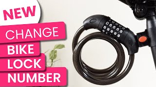 How to set or change bike lock combination number [upl. by Elohcim]